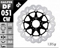 Диск тормозной Galfer DF051CW