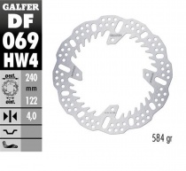 Диск тормозной Galfer DF069HW4