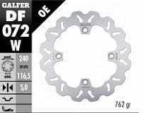 Диск тормозной Galfer DF072W