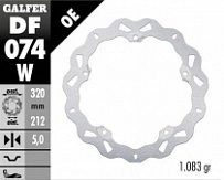 Диск тормозной Galfer DF074W