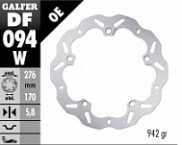 Диск тормозной Galfer DF094W