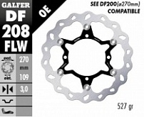Диск тормозной Galfer DF208FLW