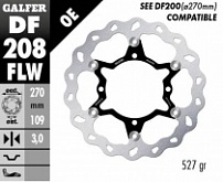 Диск тормозной Galfer DF208FLW
