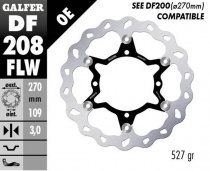 Диск тормозной Galfer DF208FLW