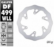 Диск тормозной Galfer DF499WLL