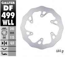Диск тормозной Galfer DF499WLL