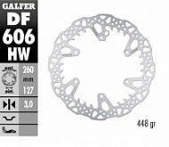 Диск тормозной Galfer DF606HW