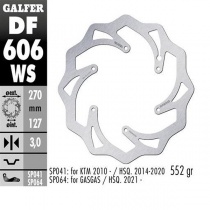 Диск тормозной Galfer DF606WS