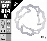 Диск тормозной Galfer DF814W