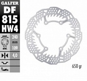 Диск тормозной Galfer DF815HW4