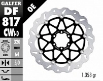 Диск тормозной Galfer DF817CWI