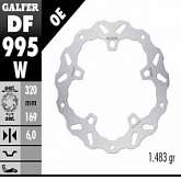 Диск тормозной Galfer DF995W
