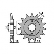 Звезда передняя JR RMC720.13