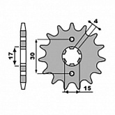 Звезда передняя JR RMC274.15S