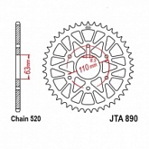 Звезда задняя JT JTA890.44 Orange