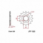 Звезда передняя JT JTF1323.13