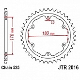 Звезда задняя JT JTR2016.44