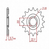 Звезда передняя MTX Parts 10-5NL-13