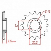 Звезда передняя MTX Parts 10-KT4-13