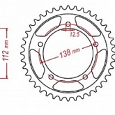 Звезда задняя MTX Parts 11-MGZ-43