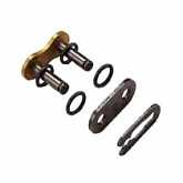 Замок цепи приводной Regina 520 G&B RH2/26-ZJ Gold/Black