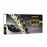 Цепь приводная Regina 520 G&B ZRP2/120 Gold/Black