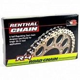 Цепь приводная Renthal 520 G&B R4/122L Gold/Black