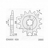 Звезда передняя Sifam 206513S