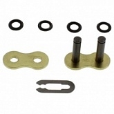 Замок цепи приводной JT 525 G&B X1R/1-FJ Gold/Black