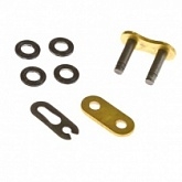Замок цепи приводной RK 520 G&B EXW/1-CON Gold/Black