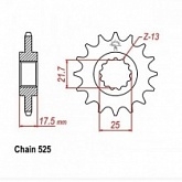 Звезда передняя CHT JTH2041.15