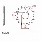 Звезда передняя CHT JTH2090.18