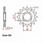 Звезда передняя CHT JTH2137.14