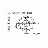 Звезда передняя Esjot 50-15019.15