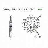 Звезда передняя Esjot 50-32141.15