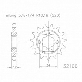 Звезда передняя Esjot 50-32166.13