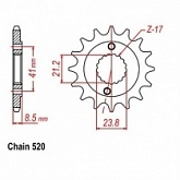Звезда передняя Grosskopf 2071.13