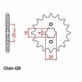 Звезда передняя Grosskopf 425.16