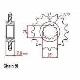 Звезда передняя JR RMC295.14