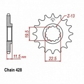 Звезда передняя JR RMC409.15