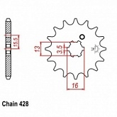 Звезда передняя JR RMC542.13