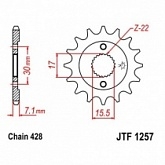 Звезда передняя JT JTF1257.15