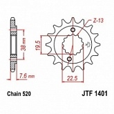 Звезда передняя JT JTF1401.13