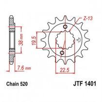 Звезда передняя JT JTF1401.16