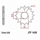 Звезда передняя JT JTF1439.12