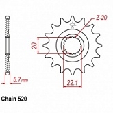 Звезда передняя JT JTF1590.13