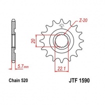 Звезда передняя JT JTF1590.14SC