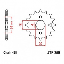 Звезда передняя JT JTF259.14