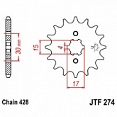 Звезда передняя JT JTF274.15