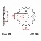 Звезда передняя JT JTF328.13